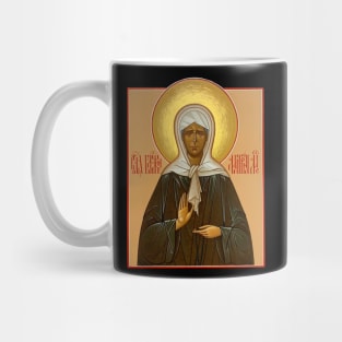 Russian Icon of Saint Matrona of Moscow, Russian Orthodox icon Mug